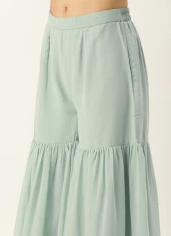 Top From Green Georgette Embroidered Gharara Set After Six Wear 15 Top From Green Georgette Embroidered Gharara Set After Six Wear -ZariGrace Shop Green Georgette Embroidered Gharara Set KSBS02303647 rrc2