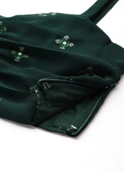 Bottom From Green Georgette Embroidered Set N Suits After Six Wear -ZariGrace Shop Green Georgette Embroidered Set N Suits IWBS02211124 rrc4 1