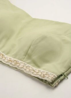 Skirt From Green Georgette Printed Lehenga Set After Six Wear -ZariGrace Shop Green Georgette Printed Lehenga Set GHBS02211057 rrc1