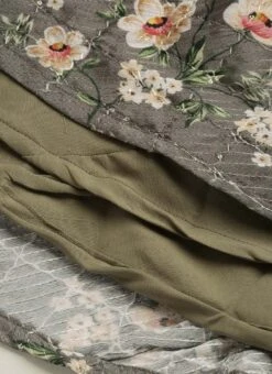 Skirt From Green Georgette Printed Lehenga Set After Six Wear -ZariGrace Shop Green Georgette Printed Lehenga Set GHBS02211057 rrc4