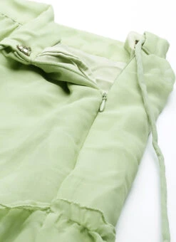 Green Georgette Sequins Embroidery Tiered Gathers Lehenga Wedding Wear Festive Wear -ZariGrace Shop Green Georgette Sequins Embroidery Tiered Gathers Lehenga GHBS02204752 rrc2