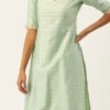 Green Jacquard Kurta Sets Festive Wear -ZariGrace Shop Green Jacquard Kurta Sets KSBS02202360 l