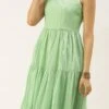 Green Jacquard Nylon Dress After Six Wear 2 Green Jacquard Nylon Dress After Six Wear -ZariGrace Shop Green Jacquard Nylon Dress DRBS02206268 l