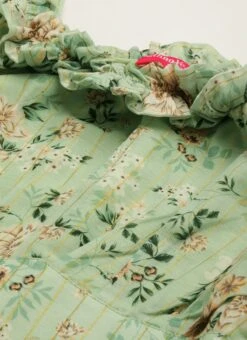 Green Muslin Off Shoulder Dress Festive Wear 14 Green Muslin Off Shoulder Dress Festive Wear -ZariGrace Shop Green Muslin Off Shoulder Dress DRBS02208479 rrc1