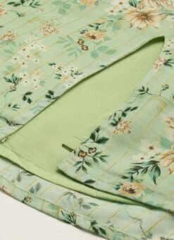 Green Muslin Off Shoulder Dress Festive Wear 16 Green Muslin Off Shoulder Dress Festive Wear -ZariGrace Shop Green Muslin Off Shoulder Dress DRBS02208479 rrc3