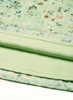 Green Muslin Printed Calf Length Kurta Set After Six Wear 17 Green Muslin Printed Calf Length Kurta Set After Six Wear -ZariGrace Shop Green Muslin Printed Calf Length Kurta Set KSBS02108637 rrc4