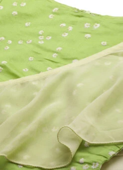 Green N Off White Printed Kurta Set Festive Wear -ZariGrace Shop Green N Off White Printed Kurta Set KSBS02205945 rrc1