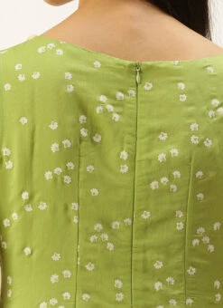 Green N Off White Printed Kurta Set Festive Wear -ZariGrace Shop Green N Off White Printed Kurta Set KSBS02205945 rrc2