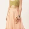 Green N Peach Sequin Embroidered Lehenga Festive Wear -ZariGrace Shop Green N Peach Sequin Embroidered Lehenga GHBS02211213 l