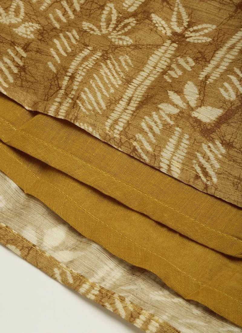 Green Printed Art Silk Dress After Six Wear 9 Green Printed Art Silk Dress After Six Wear - Image 7