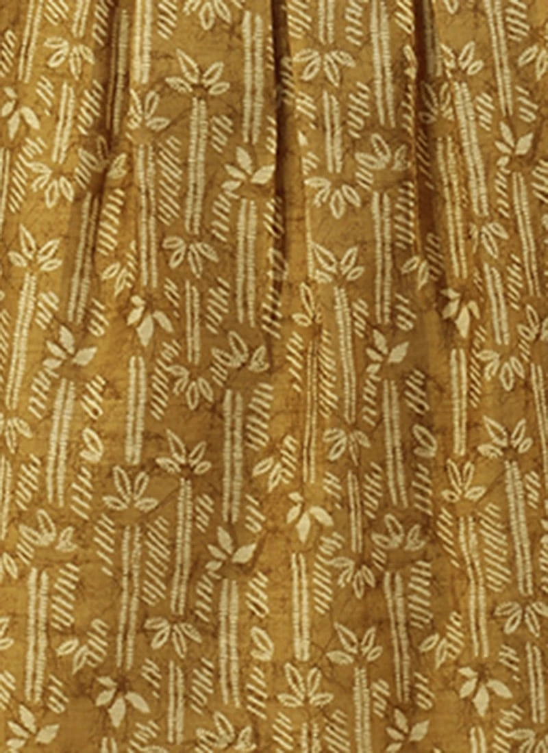 Green Printed Art Silk Dress After Six Wear 10 Green Printed Art Silk Dress After Six Wear - Image 8