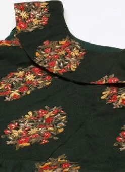 Green Printed One Shoulder Dress After Six Wear -ZariGrace Shop Green Printed One Shoulder Dress DRBS02205962 rrc1