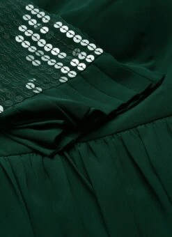 Green Sequin Embroidered Kurti Festive Wear -ZariGrace Shop Green Sequin Embroidered Kurti KRBS02307705 rrc3
