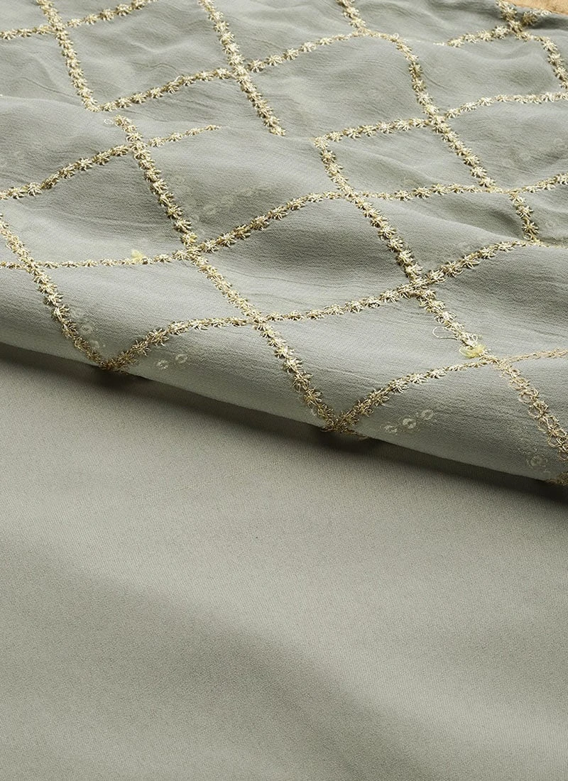 Grey Embroiderd Floor Length Anarkali Suit Festive Wear 10 Grey Embroiderd Floor Length Anarkali Suit Festive Wear - Image 8