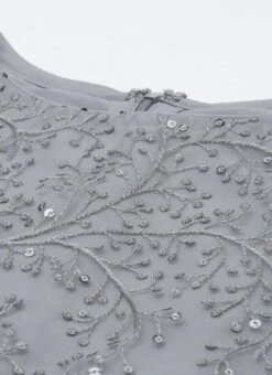 Grey Embroidered Boat Neck Kurti Party Wear 16 Grey Embroidered Boat Neck Kurti Party Wear -ZariGrace Shop Grey Embroidered Boat Neck Kurti KRBS02307675 rrc3