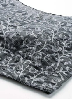 Grey Embroidered Net Blouse Party Wear Festive Wear -ZariGrace Shop Grey Embroidered Net Blouse BLBS02210833 rrc1 1