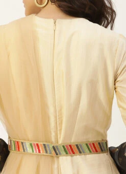 Grey N Beige Anarkali Suit Set Festive Wear -ZariGrace Shop Grey N Beige Anarkali Suit Set SLBS02110872 rrc1