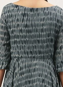 Grey N Black Muslin Handkerchief Style Dress After Six Wear 15 Grey N Black Muslin Handkerchief Style Dress After Six Wear -ZariGrace Shop Grey N Black Muslin Handkerchief Style Dress DRBS02106467 rrc2