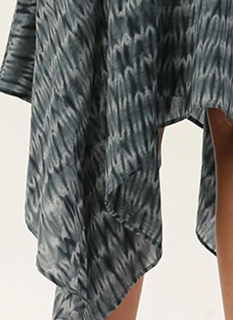 Grey N Black Muslin Handkerchief Style Dress After Six Wear 10 Grey N Black Muslin Handkerchief Style Dress After Six Wear - Image 8