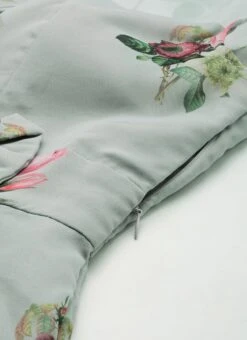 Grey Organza Digital Printed Dress Party Wear -ZariGrace Shop Grey Organza Digital Printed Dress DRBS02307785 rrc3