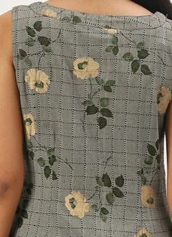 Grey Rayon Kurta Narrow Straight Pant Set Work Wear -ZariGrace Shop Grey Rayon Kurta Narrow Straight Pant Set KSBS02009856 rrc3