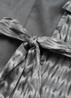 Grey Rayon Printed Boat Neck Dress After Six Wear -ZariGrace Shop Grey Rayon Printed Boat Neck Dress DRBS02107535 rrc1