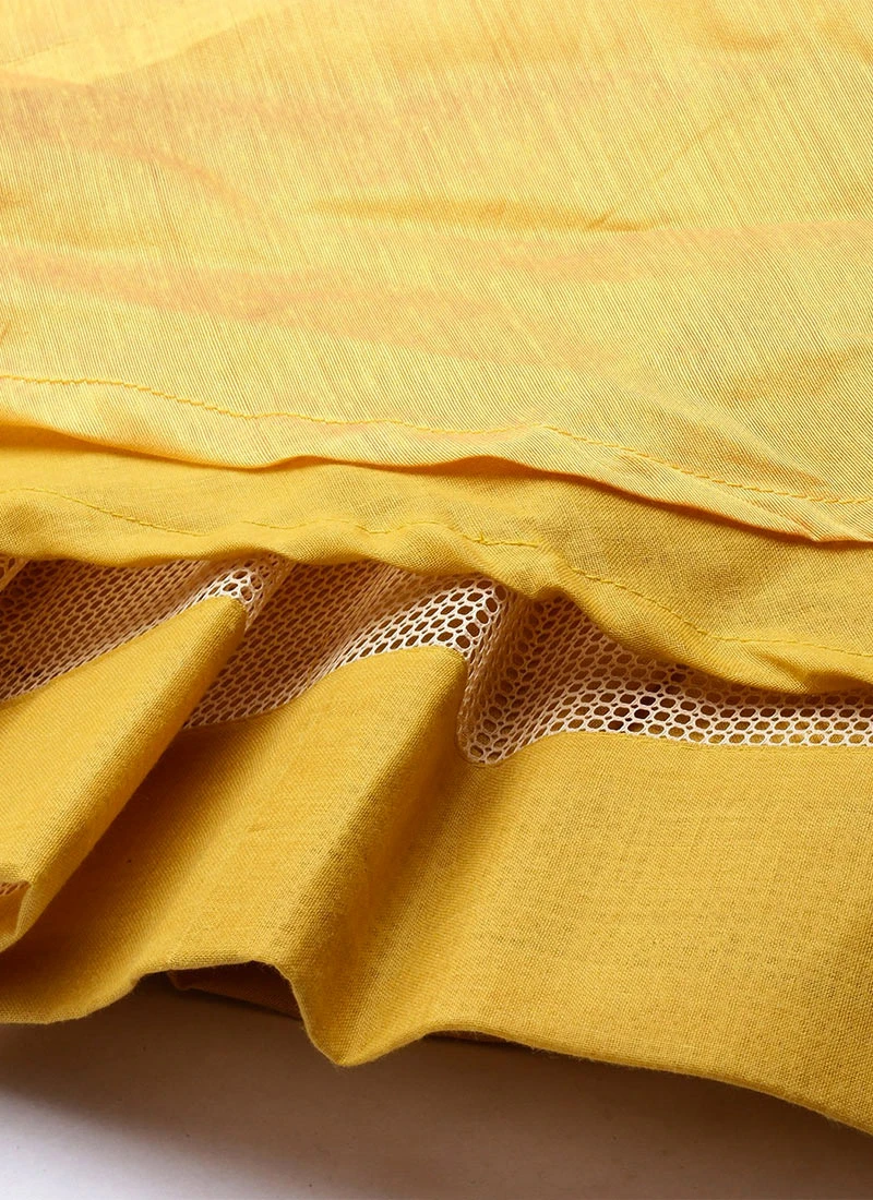 Hot Pink And Yellow Kali Lehenga Set Festive Wear 7 Hot Pink And Yellow Kali Lehenga Set Festive Wear - Image 5