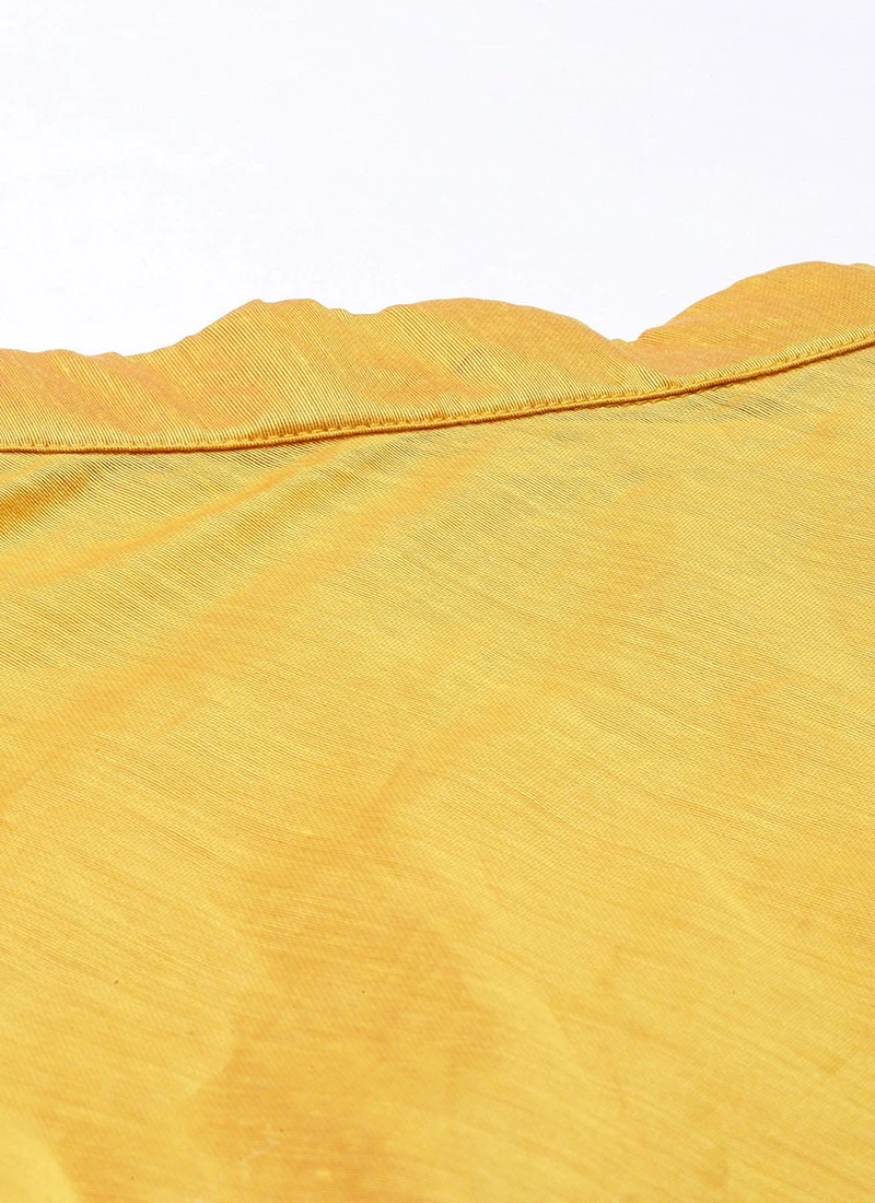 Hot Pink And Yellow Kali Lehenga Set Festive Wear 9 Hot Pink And Yellow Kali Lehenga Set Festive Wear - Image 7