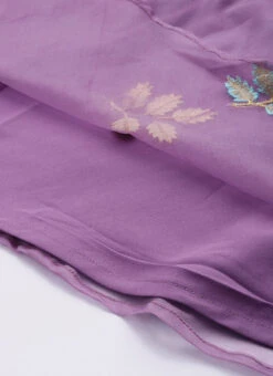 Lavender Embroidered Organza One Shoulder Gown Party Wear 15 Lavender Embroidered Organza One Shoulder Gown Party Wear -ZariGrace Shop Lavender Embroidered Organza One Shoulder Gown IWBS02308839 rrc2