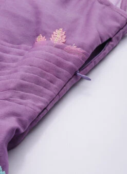 Lavender Embroidered Organza One Shoulder Gown Party Wear 16 Lavender Embroidered Organza One Shoulder Gown Party Wear -ZariGrace Shop Lavender Embroidered Organza One Shoulder Gown IWBS02308839 rrc3