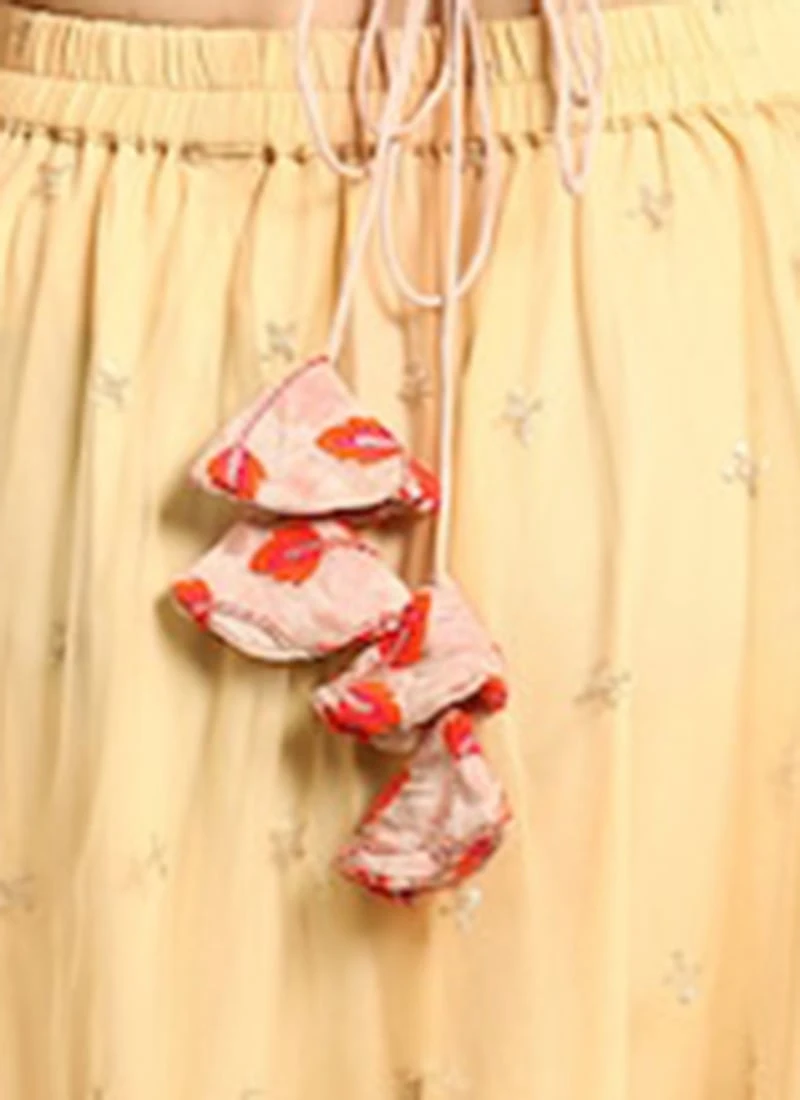 Light Peach Embroidered Chiffon Blouse Festive Wear 10 Light Peach Embroidered Chiffon Blouse Festive Wear - Image 8