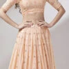 Light Peach Georgette Embroidered A Line Lehenga Party Wear -ZariGrace Shop Light Peach Georgette Embroidered A Line Lehenga GHSP5518PE l