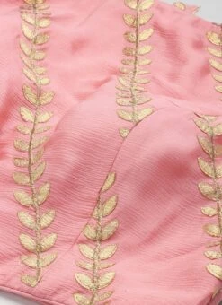 Light Pink Embroidered Chiffon Blouse Wedding Wear -ZariGrace Shop Light Pink Embroidered Chiffon Blouse BLBS02303833 rrc1