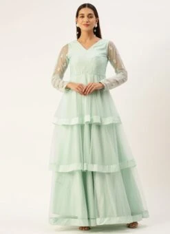 Light Sea Green Net Embroidered Gown Party Wear 12 Light Sea Green Net Embroidered Gown Party Wear -ZariGrace Shop Light Sea Green Net Embroidered Gown IWBS02301737 u