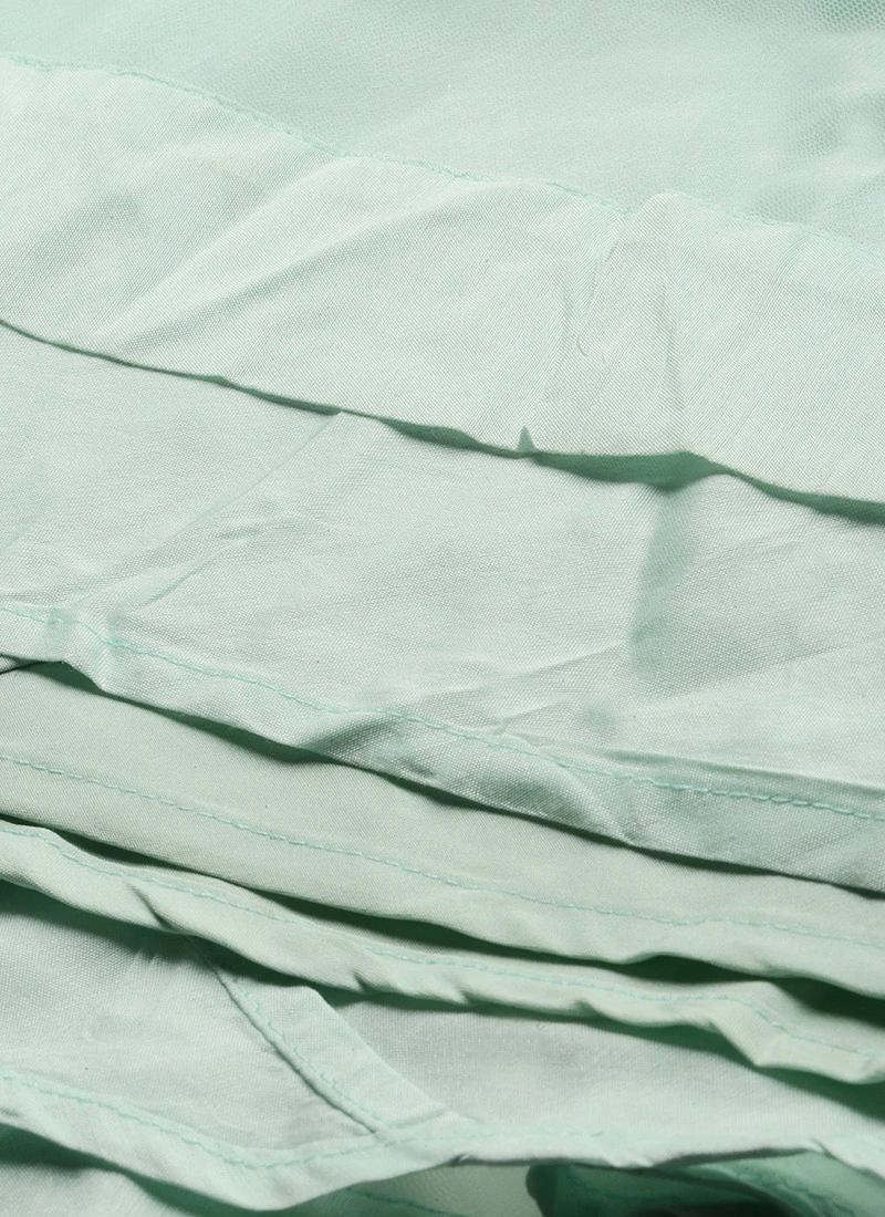 Light Sea Green Net Embroidered Gown Party Wear 10 Light Sea Green Net Embroidered Gown Party Wear - Image 8