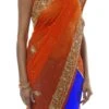 Light Violet N Orange Half N Half Saree Party Wear -ZariGrace Shop Light Violet N Orange Half N Half Saree SA21I02141 l