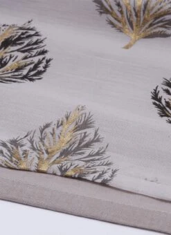 Lilac Hint Chanderi Silk Puff Sleeve Dress Festive Wear -ZariGrace Shop Lilac Hint Chanderi Silk Puff Sleeve Dress DRBS02012713 rrc4