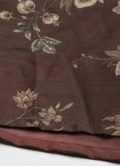 Maroon Chanderi Silk Puff Sleeve Dress Festive Wear After Six Wear -ZariGrace Shop Maroon Chanderi Silk Puff Sleeve Dress DRBS02201262 rrc4