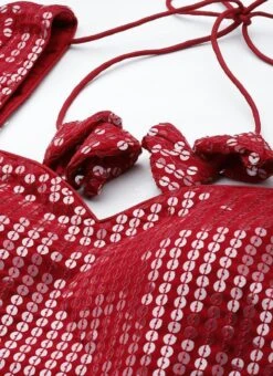 Top From Maroon Embroidered Georgette Palazzo Suit After Six Wear -ZariGrace Shop Maroon Embroidered Georgette Palazzo Suit SLBS02304047 rrc1 1