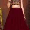 Maroon Faux Crepe Kutch Work Chaniya Choli Festive Wear 2 Maroon Faux Crepe Kutch Work Chaniya Choli Festive Wear -ZariGrace Shop Maroon Faux Georgette Kutch Work Chaniya Choli GHSACW7529 l