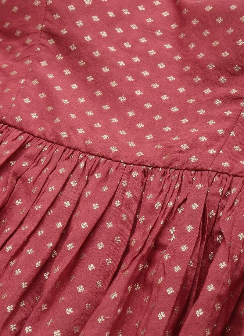 Dupatta From Maroon Nylon Jacquard Gharara Set After Six Wear 7 Dupatta From Maroon Nylon Jacquard Gharara Set After Six Wear - Image 5