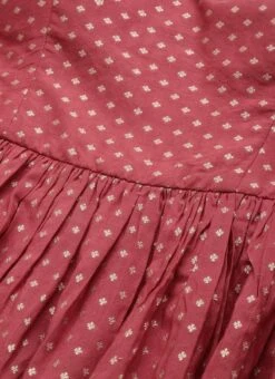 Top From Maroon Nylon Jacquard Gharara Set After Six Wear -ZariGrace Shop Maroon Nylon Jacquard Gharara Set SLBS02209636 rrc1 2