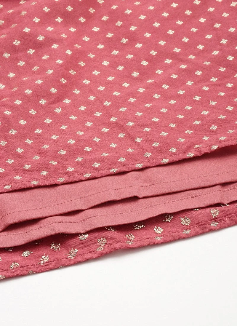 Dupatta From Maroon Nylon Jacquard Gharara Set After Six Wear 10 Dupatta From Maroon Nylon Jacquard Gharara Set After Six Wear - Image 8