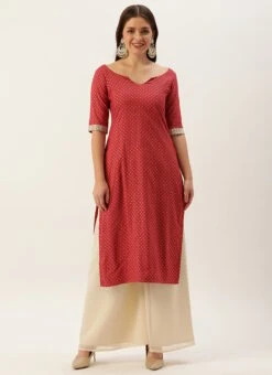 Maroon Nylon Jacquard Kurta Sets Festive Wear 12 Maroon Nylon Jacquard Kurta Sets Festive Wear -ZariGrace Shop Maroon Nylon Jacquard Kurta Sets KSBS02202361 u