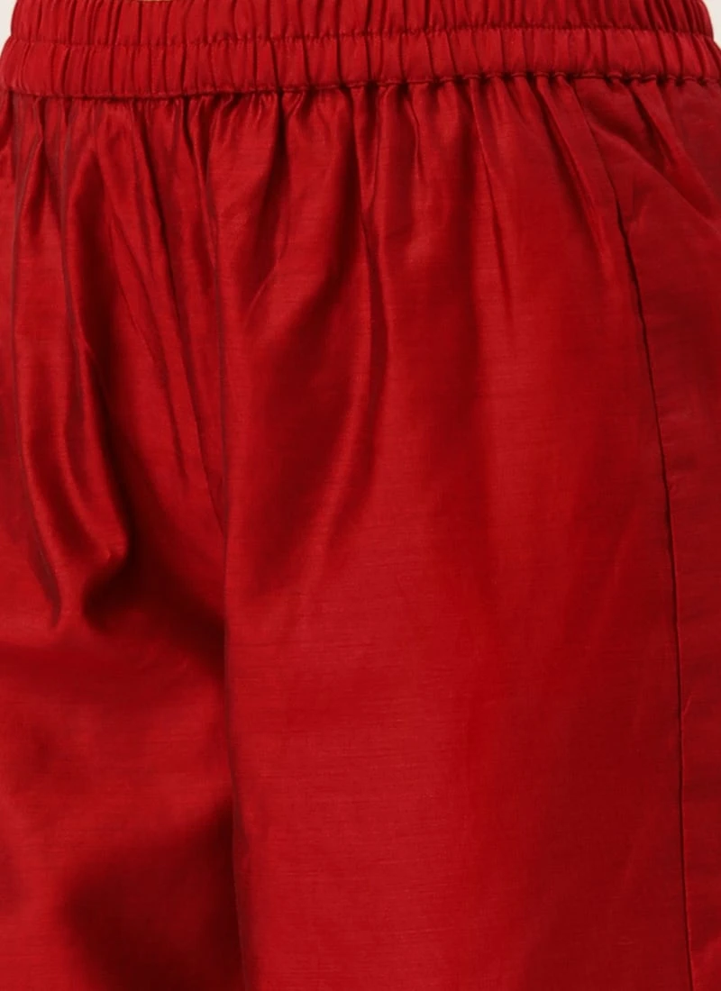 Maroon Printed Kurta Set Festive Wear Wedding Wear 9 Maroon Printed Kurta Set Festive Wear Wedding Wear - Image 7