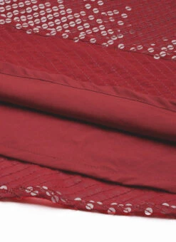 Maroon Sequins Embroidered Georgette With Keyhole Wedding Wear -ZariGrace Shop Maroon Sequins Embroidered Georgette With Keyhole IWBS02304996 rrc3