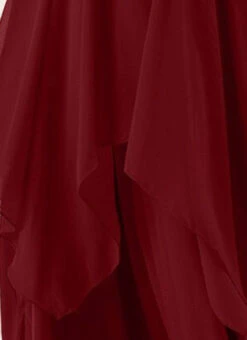 Maroon Sequins Handkerchief Gown Festive Wear 16 Maroon Sequins Handkerchief Gown Festive Wear -ZariGrace Shop Maroon Sequins Handkerchief Gown IWBS02303624 rrc3