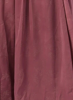 Mauve Foil Printed Satin Draped Gown Party Wear -ZariGrace Shop Mauve Foil Printed Satin Draped Gown IWBS02209695 rrc4
