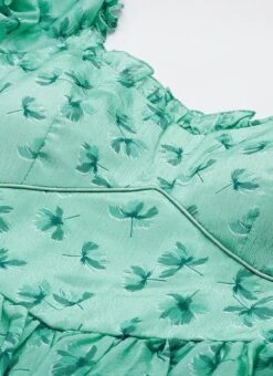 Mint Blue Chinon Digital Printed Dress After Six Wear -ZariGrace Shop Mint Blue Chinon Digital Printed Dress DRBS02307630 rrc1