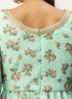 Bottom From Mint Green Digital Printed Embroidered Co Ords Set After Six Wear -ZariGrace Shop Mint Green Digital Printed Embroidered Co Ords Set IWBS02211226 rrc2